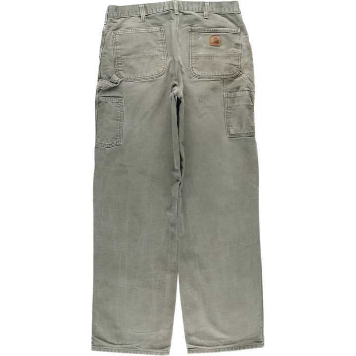 Carhartt Original Dungaree Fit Duck Painter Pants, Men's, W35 equivalent cotton Khaki type Vintage Second Hand