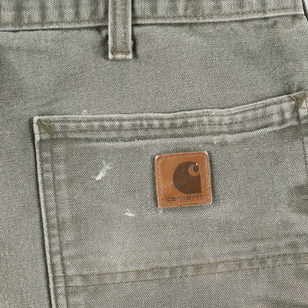 Carhartt Original Dungaree Fit Duck Painter Pants, Men's, W35 equivalent cotton Khaki type Vintage Second Hand