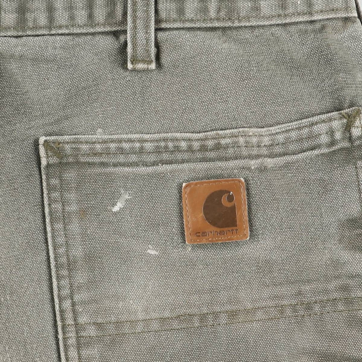 Carhartt Original Dungaree Fit Duck Painter Pants, Men's, W35 equivalent cotton Khaki type Vintage Second Hand