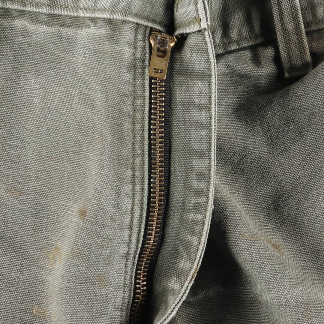 Carhartt Original Dungaree Fit Duck Painter Pants, Men's, W35 equivalent cotton Khaki type Vintage Second Hand