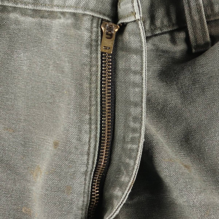 Carhartt Original Dungaree Fit Duck Painter Pants, Men's, W35 equivalent cotton Khaki type Vintage Second Hand