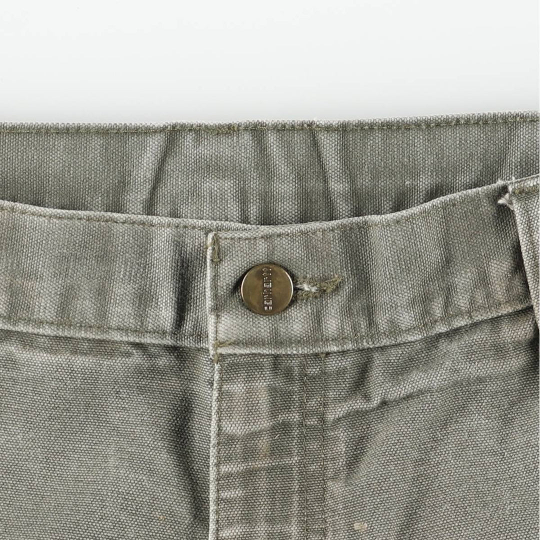 Carhartt Original Dungaree Fit Duck Painter Pants, Men's, W35 equivalent cotton Khaki type Vintage Second Hand