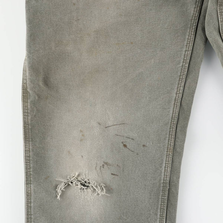 Carhartt Original Dungaree Fit Duck Painter Pants, Men's, W35 equivalent cotton Khaki type Vintage Second Hand