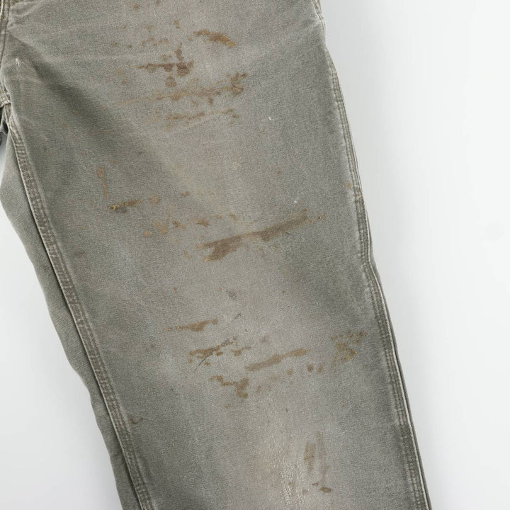 Carhartt Original Dungaree Fit Duck Painter Pants, Men's, W35 equivalent cotton Khaki type Vintage Second Hand