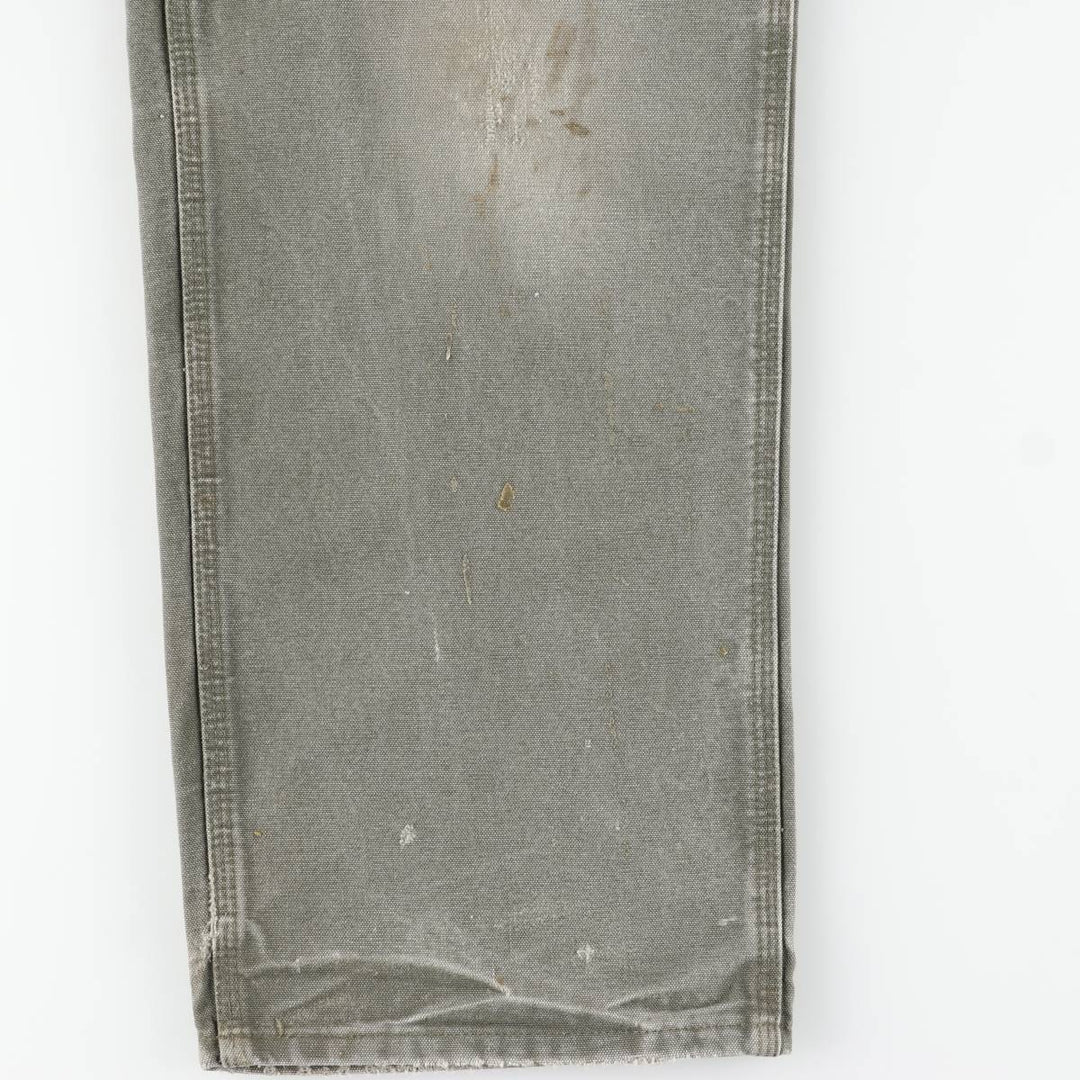 Carhartt Original Dungaree Fit Duck Painter Pants, Men's, W35 equivalent cotton Khaki type Vintage Second Hand