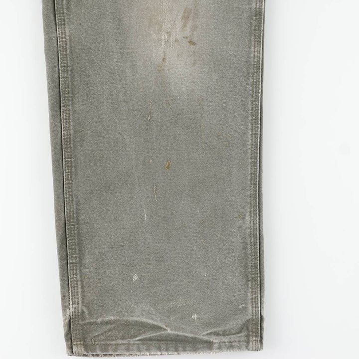 Carhartt Original Dungaree Fit Duck Painter Pants, Men's, W35 equivalent cotton Khaki type Vintage Second Hand