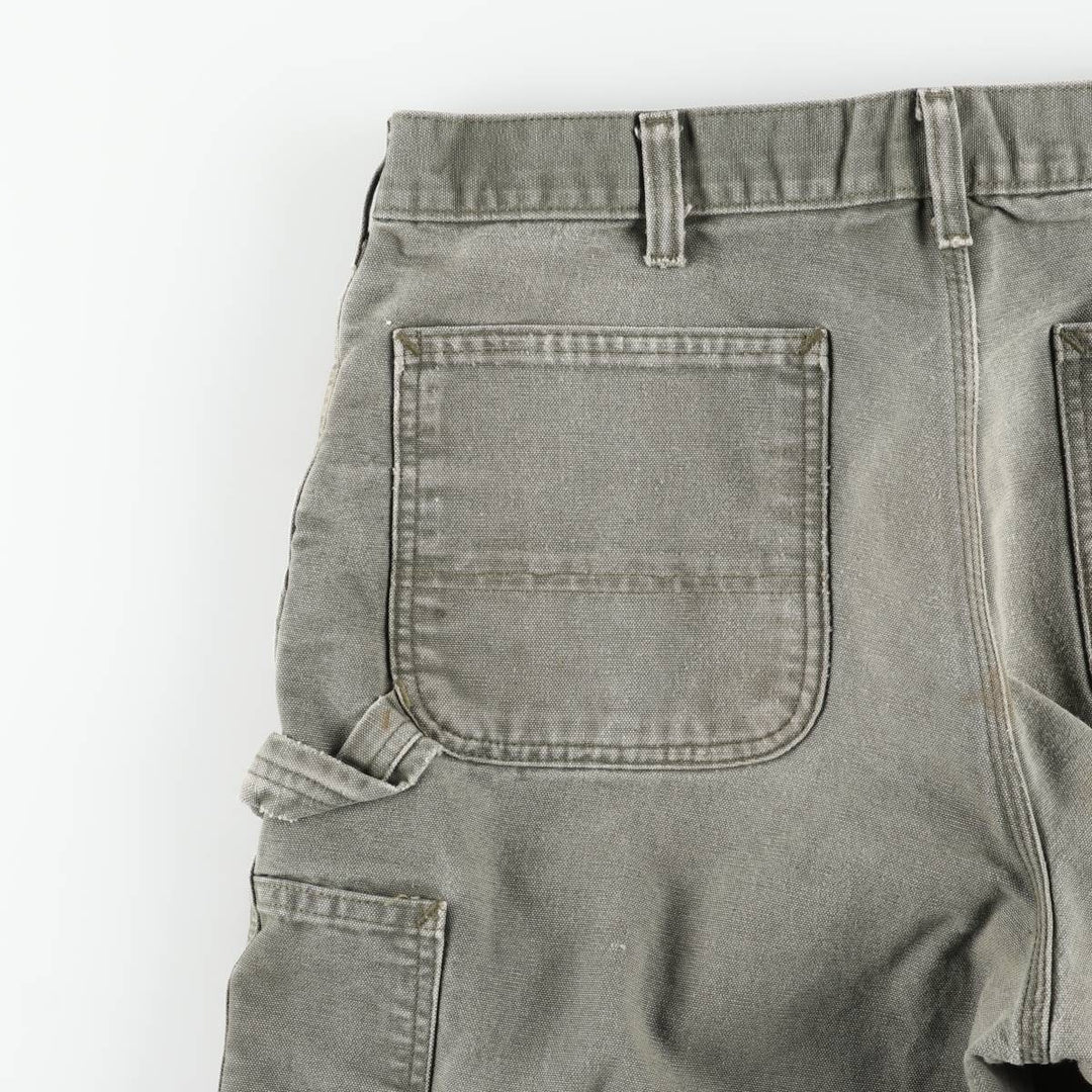 Carhartt Original Dungaree Fit Duck Painter Pants, Men's, W35 equivalent cotton Khaki type Vintage Second Hand