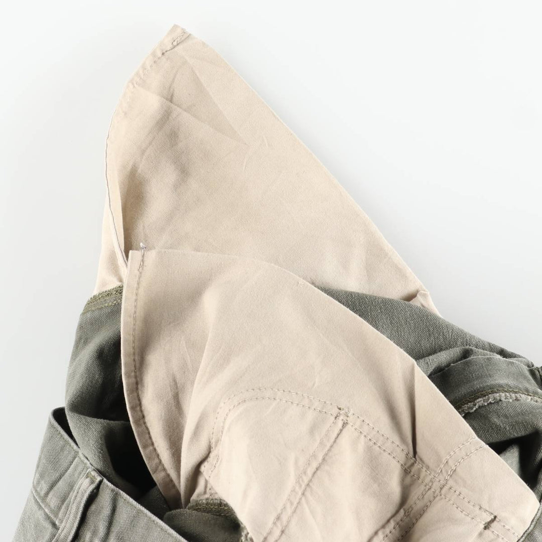 Carhartt Original Dungaree Fit Duck Painter Pants, Men's, W35 equivalent cotton Khaki type Vintage Second Hand
