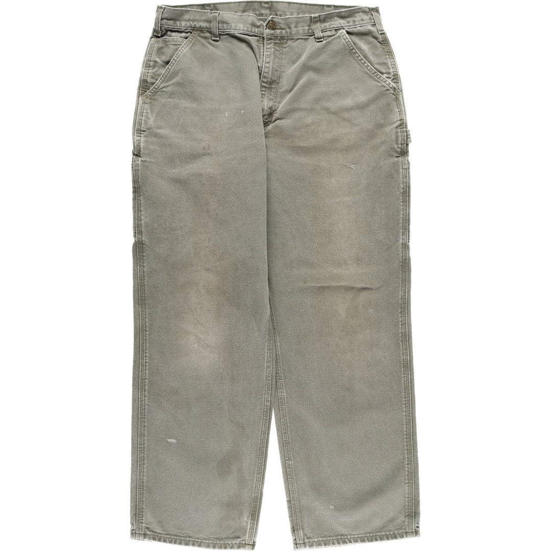 Carhartt Loose Original Fit Duck Painter Pants, Men's, W35 equivalent cotton Khaki type Vintage Second Hand