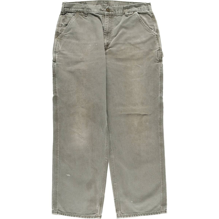 Carhartt Loose Original Fit Duck Painter Pants, Men's, W35 equivalent cotton Khaki type Vintage Second Hand