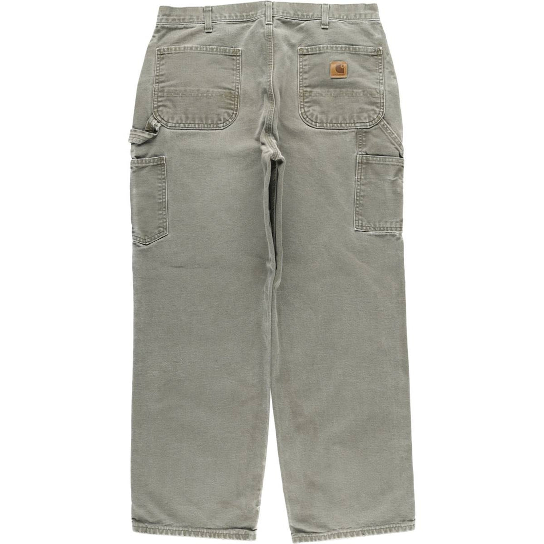 Carhartt Loose Original Fit Duck Painter Pants, Men's, W35 equivalent cotton Khaki type Vintage Second Hand