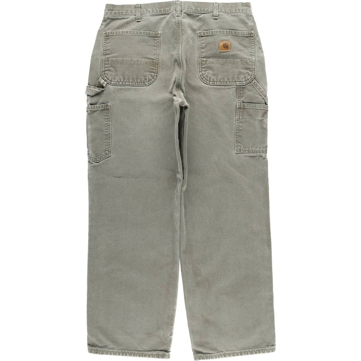 Carhartt Loose Original Fit Duck Painter Pants, Men's, W35 equivalent cotton Khaki type Vintage Second Hand