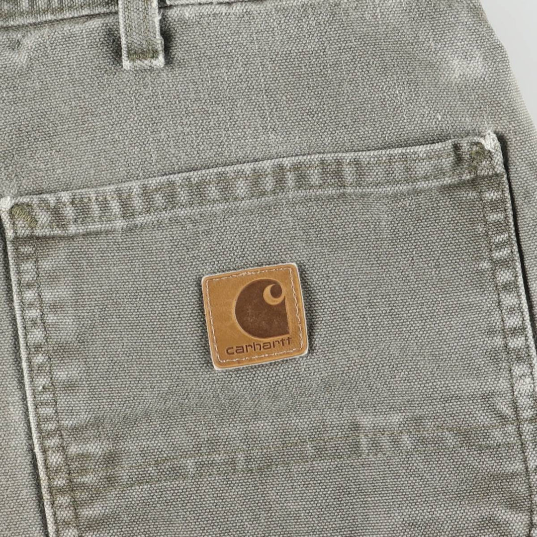 Carhartt Loose Original Fit Duck Painter Pants, Men's, W35 equivalent cotton Khaki type Vintage Second Hand