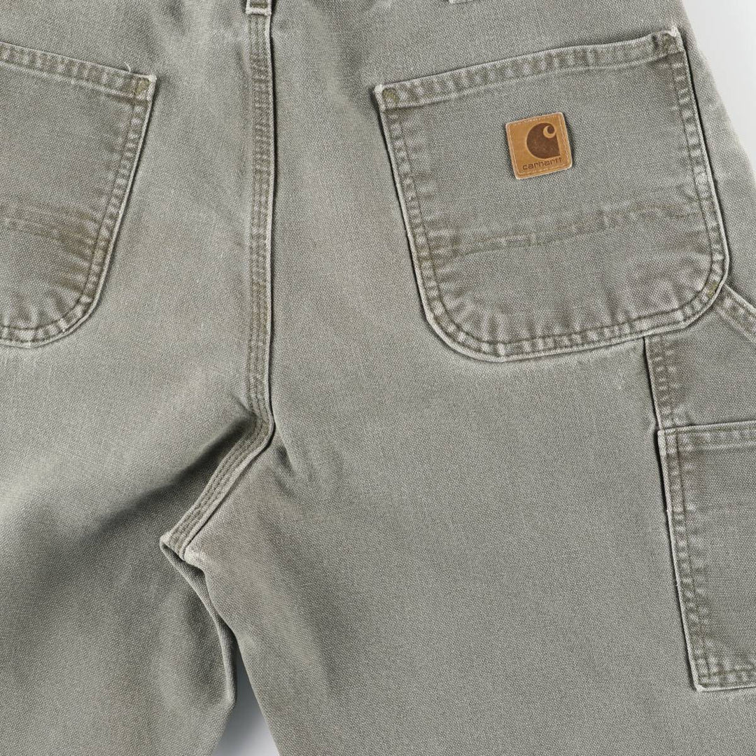 Carhartt Loose Original Fit Duck Painter Pants, Men's, W35 equivalent cotton Khaki type Vintage Second Hand