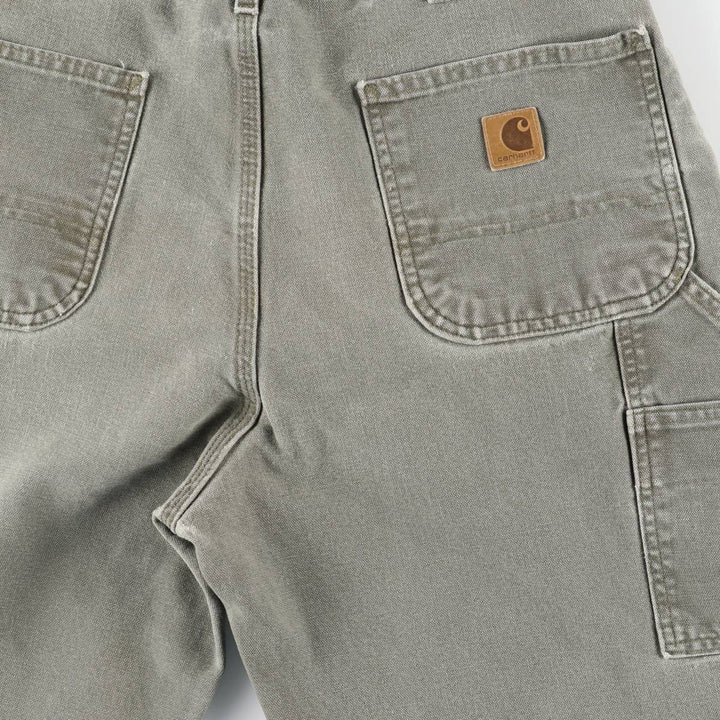 Carhartt Loose Original Fit Duck Painter Pants, Men's, W35 equivalent cotton Khaki type Vintage Second Hand