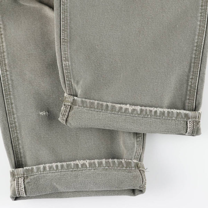 Carhartt Loose Original Fit Duck Painter Pants, Men's, W35 equivalent cotton Khaki type Vintage Second Hand