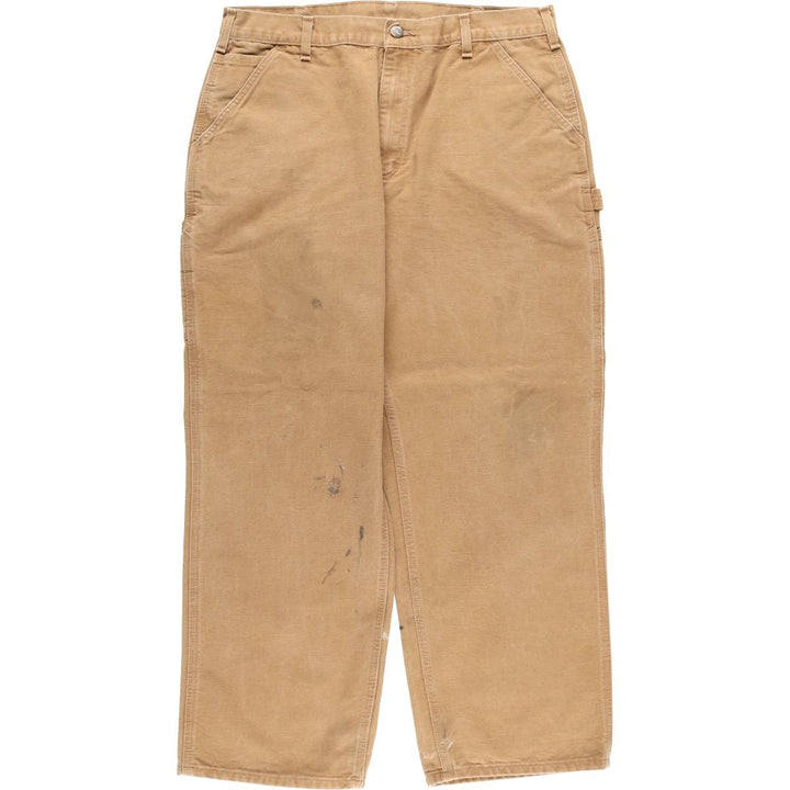 Carhartt Loose Original Fit Duck Painter Pants, Men's, W35 equivalent cotton beige type brown Vintage Second Hand