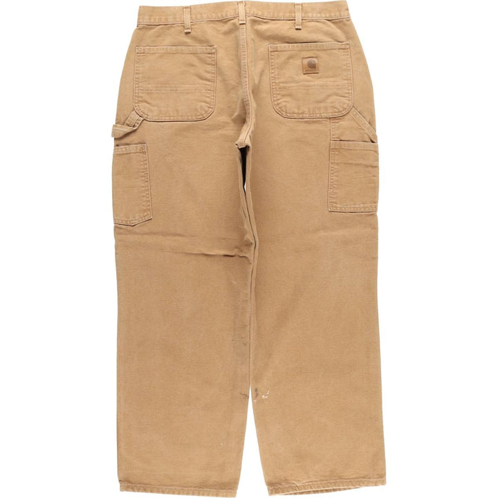 Carhartt Loose Original Fit Duck Painter Pants, Men's, W35 equivalent cotton beige type brown Vintage Second Hand