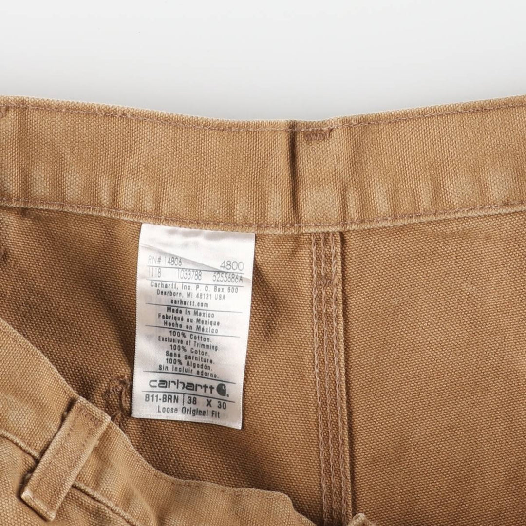 Carhartt Loose Original Fit Duck Painter Pants, Men's, W37 equivalent cotton beige type brown Vintage Second Hand