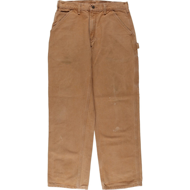 Carhartt Duck Painter Pants, Men's, W32 equivalent cotton brown type Vintage Second Hand