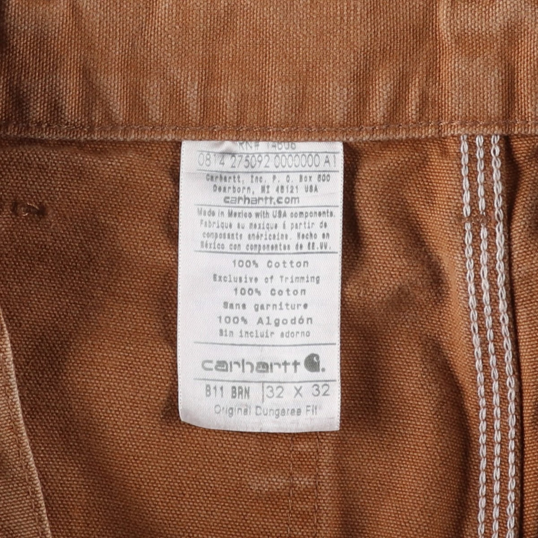 Carhartt Duck Painter Pants, Men's, W32 equivalent cotton brown type Vintage Second Hand