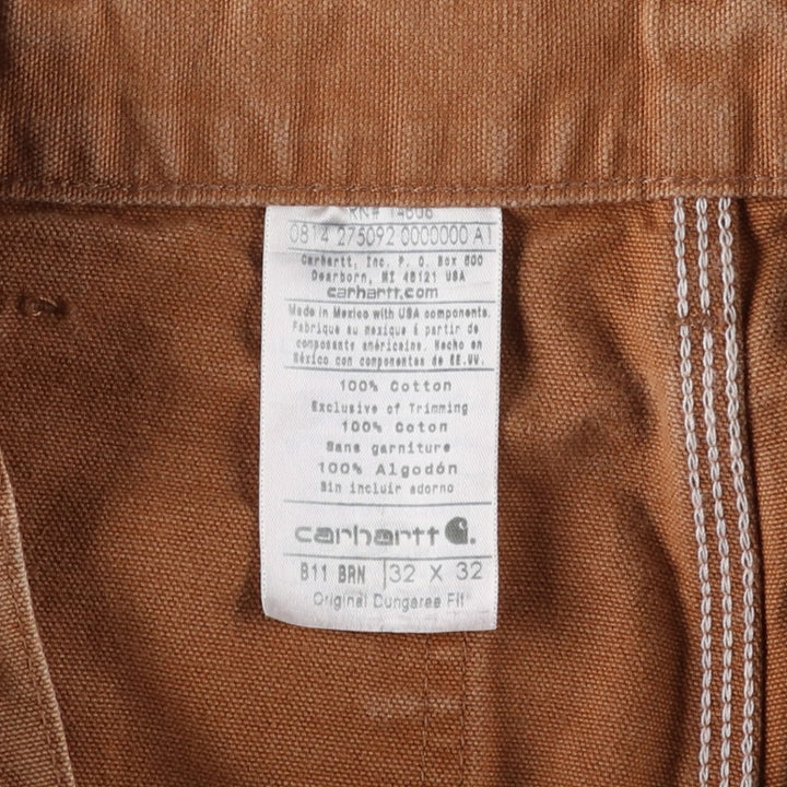 Carhartt Duck Painter Pants, Men's, W32 equivalent cotton brown type Vintage Second Hand