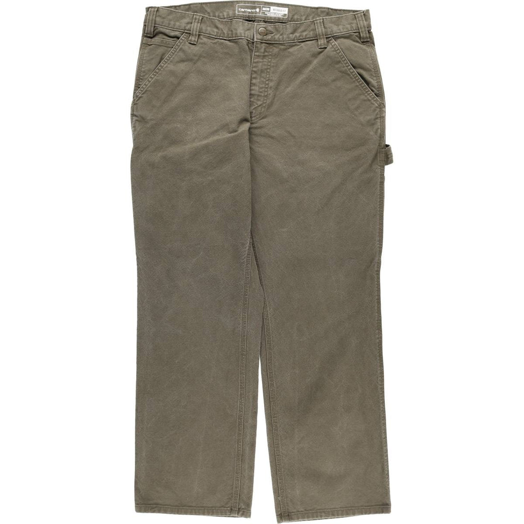Carhartt Relaxed Fit Duck Painter Pants, Men's, Size 37 cotton Khaki type Vintage Second Hand
