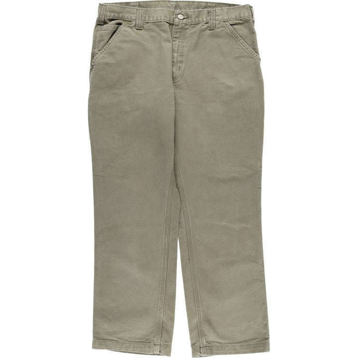 Carhartt Relaxed Fit Duck Painter Pants, Men's, Size 37 cotton Khaki type Vintage Second Hand