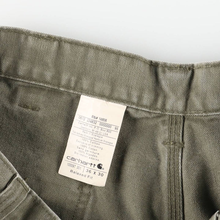 Carhartt Relaxed Fit Duck Painter Pants, Men's, Size 37 cotton Khaki type Vintage Second Hand