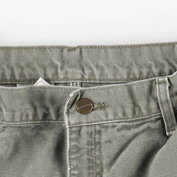 Carhartt Dungaree Fit Duck Painter Pants, Men's, W35 equivalent cotton Khaki type sage green Vintage Second Hand