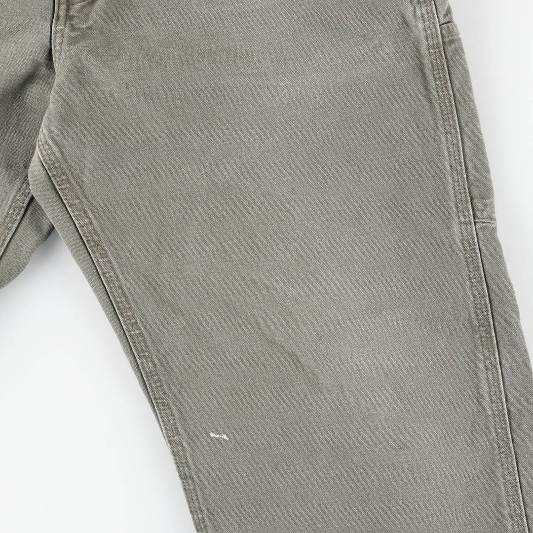 Carhartt Dungaree Fit Duck Painter Pants, Men's, W35 equivalent cotton Khaki type sage green Vintage Second Hand