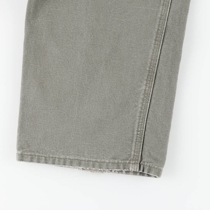 Carhartt Dungaree Fit Duck Painter Pants, Men's, W35 equivalent cotton Khaki type sage green Vintage Second Hand