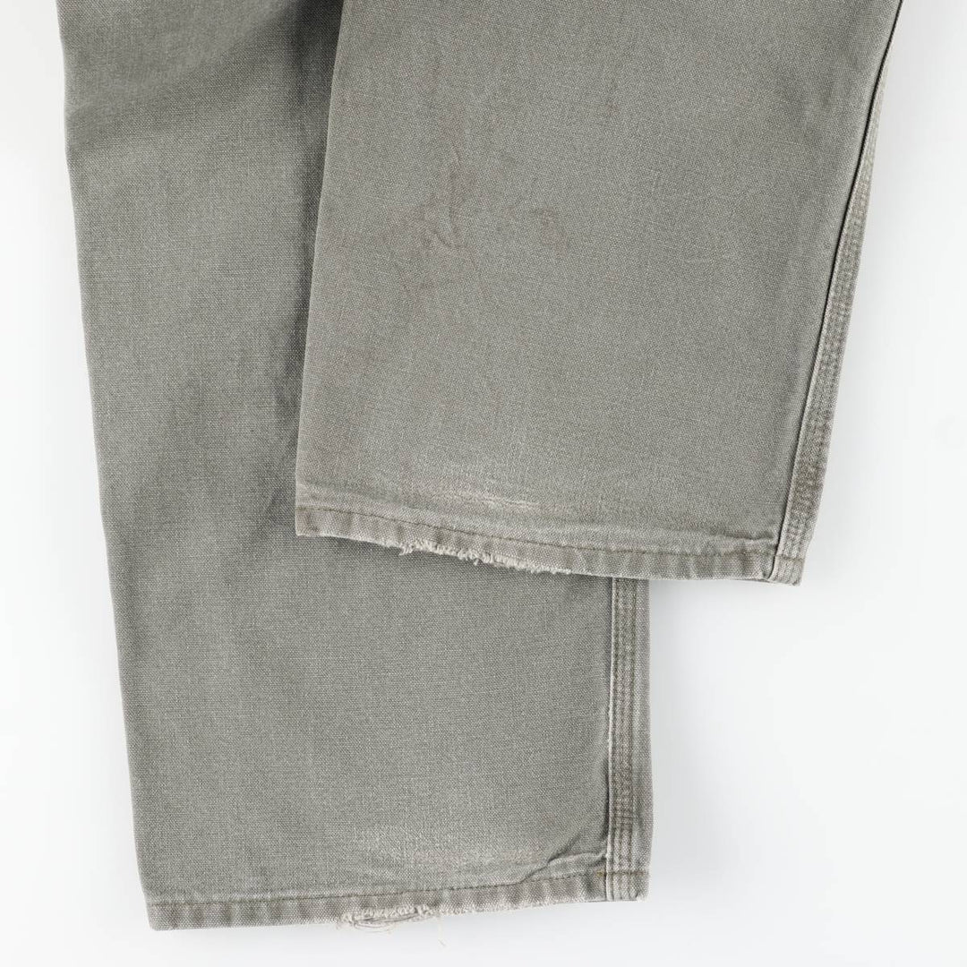 Carhartt Dungaree Fit Duck Painter Pants, Men's, W35 equivalent cotton Khaki type sage green Vintage Second Hand