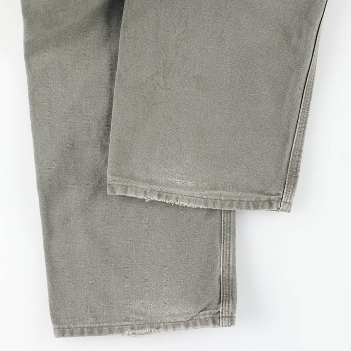 Carhartt Dungaree Fit Duck Painter Pants, Men's, W35 equivalent cotton Khaki type sage green Vintage Second Hand