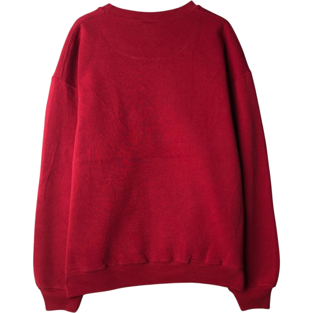 90'S Russell Athletic Plain Blank Sweatshirt, Men's Size L (Equivalent), Vintage cotton red type Vintage Second Hand
