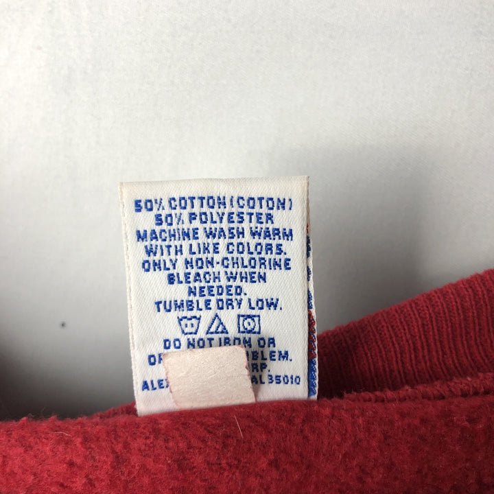 90'S Russell Athletic Plain Blank Sweatshirt, Men's Size L (Equivalent), Vintage cotton red type Vintage Second Hand