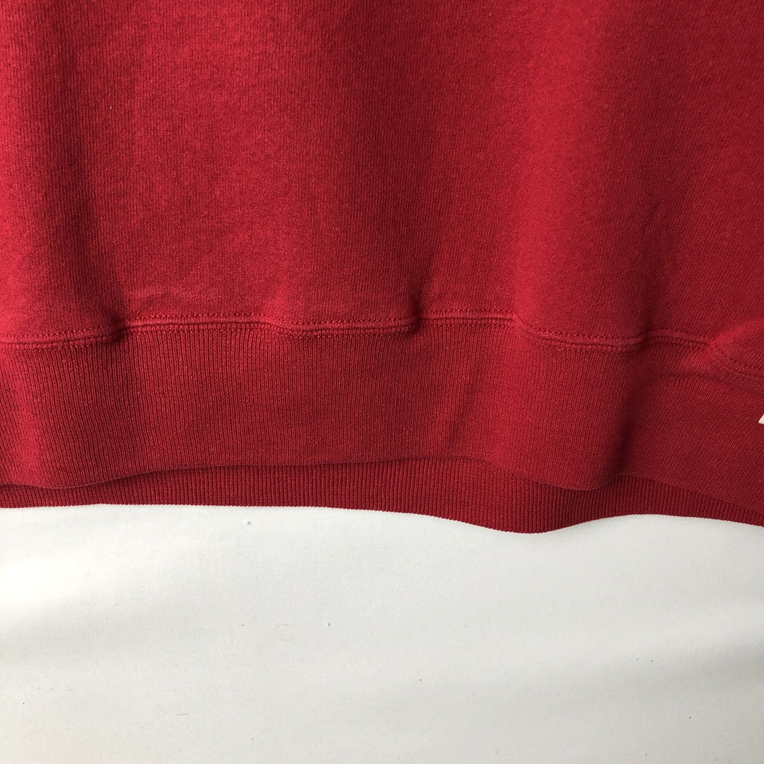 90'S Russell Athletic Plain Blank Sweatshirt, Men's Size L (Equivalent), Vintage cotton red type Vintage Second Hand