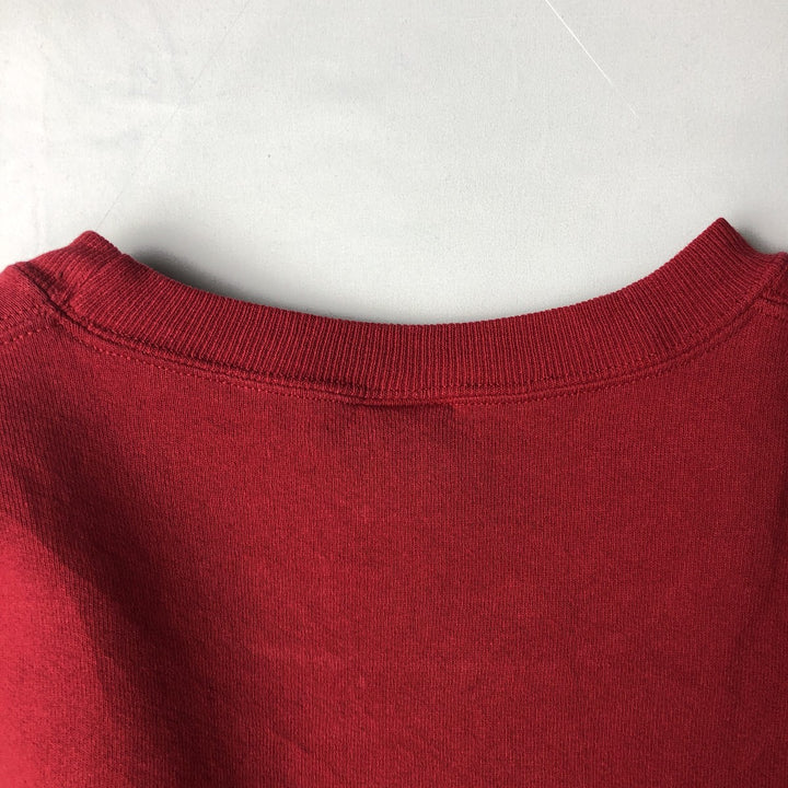 90'S Russell Athletic Plain Blank Sweatshirt, Men's Size L (Equivalent), Vintage cotton red type Vintage Second Hand