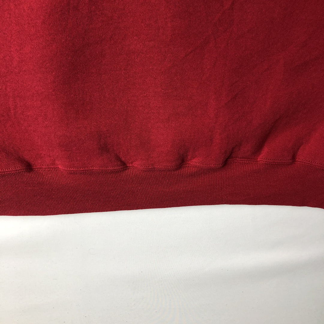 90'S Russell Athletic Plain Blank Sweatshirt, Men's Size L (Equivalent), Vintage cotton red type Vintage Second Hand