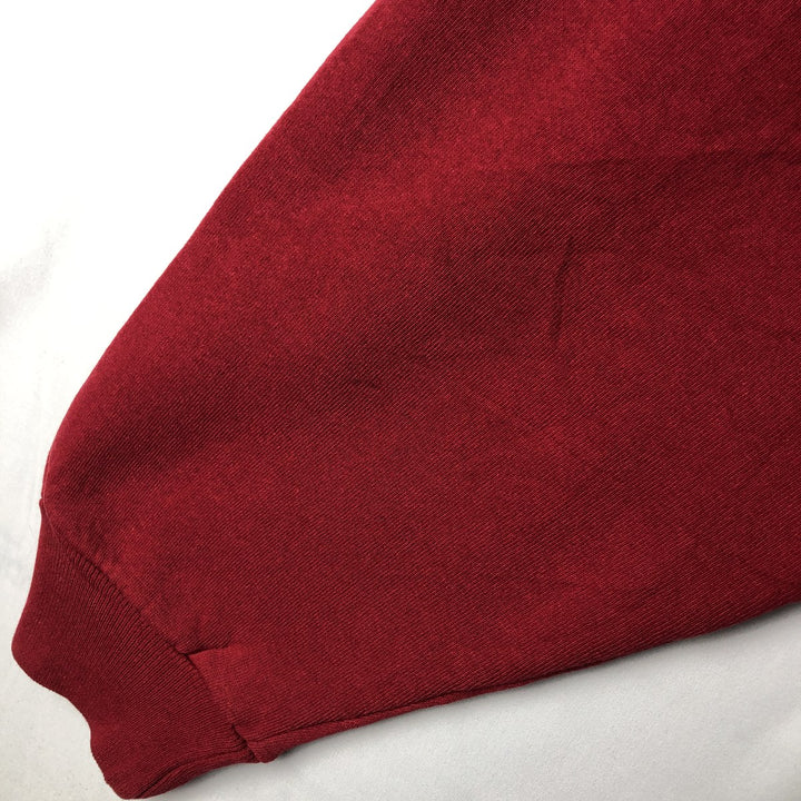 90'S Russell Athletic Plain Blank Sweatshirt, Men's Size L (Equivalent), Vintage cotton red type Vintage Second Hand