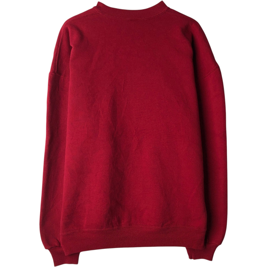 90'S Russell Athletic Plain Blank Sweatshirt, Made in USA, Men's XL (approx.), Long Sleeve, Vintage cotton red type Vintage Second Hand
