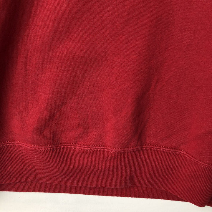 90'S Russell Athletic Plain Blank Sweatshirt, Made in USA, Men's XL (approx.), Long Sleeve, Vintage cotton red type Vintage Second Hand