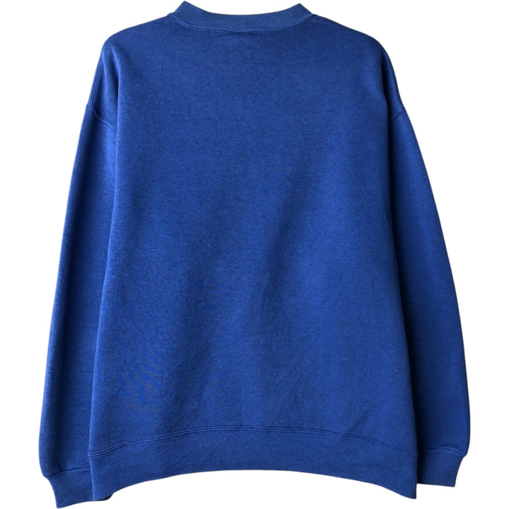 Russell Athletic Plain Blank Sweatshirt, Made in USA, Men's Size XL (Equivalent), Vintage. cotton blue type Vintage Second Hand