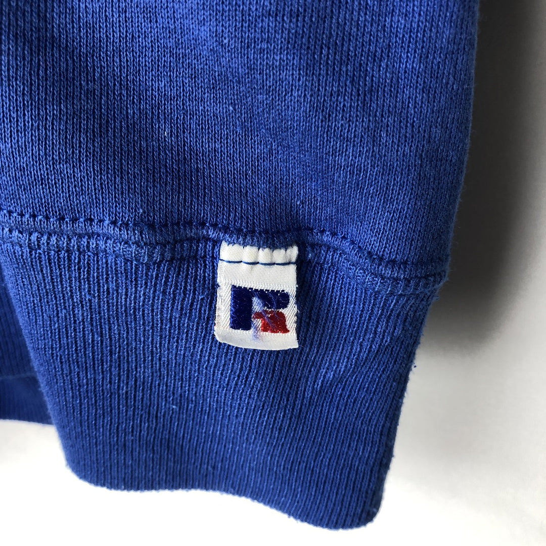 Russell Athletic Plain Blank Sweatshirt, Made in USA, Men's Size XL (Equivalent), Vintage. cotton blue type Vintage Second Hand