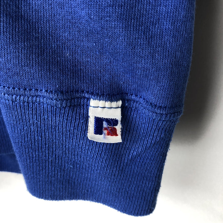 Russell Athletic Plain Blank Sweatshirt, Made in USA, Men's Size XL (Equivalent), Vintage. cotton blue type Vintage Second Hand