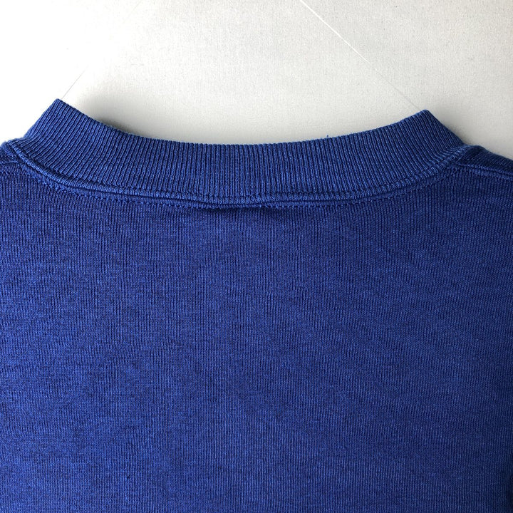 Russell Athletic Plain Blank Sweatshirt, Made in USA, Men's Size XL (Equivalent), Vintage. cotton blue type Vintage Second Hand