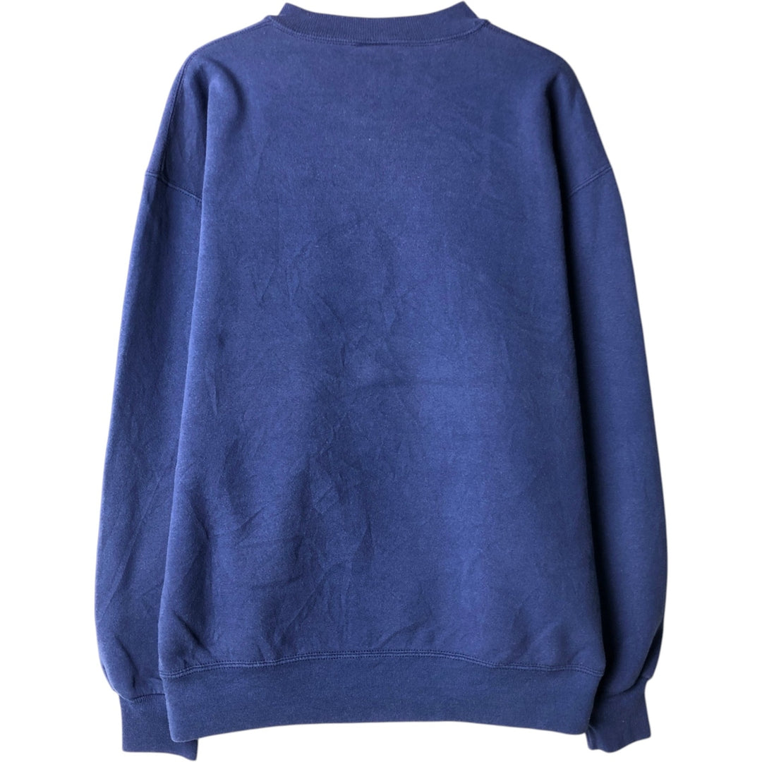 Vintage 90'S Russell ATHLETIC blank sweatshirt, made in the USA, size L, men's cotton navy blue type Vintage Second Hand