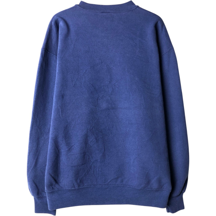 Vintage 90'S Russell ATHLETIC blank sweatshirt, made in the USA, size L, men's cotton navy blue type Vintage Second Hand