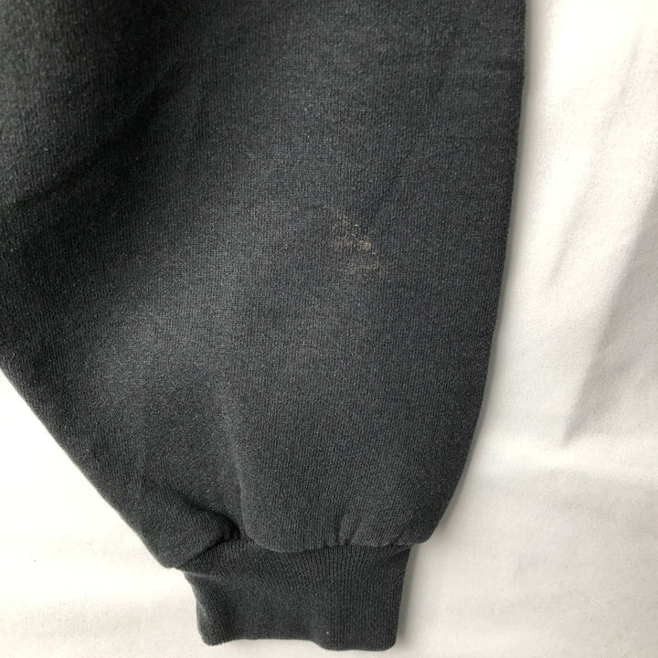 90'S Russell Athletic Plain Blank Sweatshirt, Men's XXL equivalent, Vintage cotton black type Vintage Second Hand