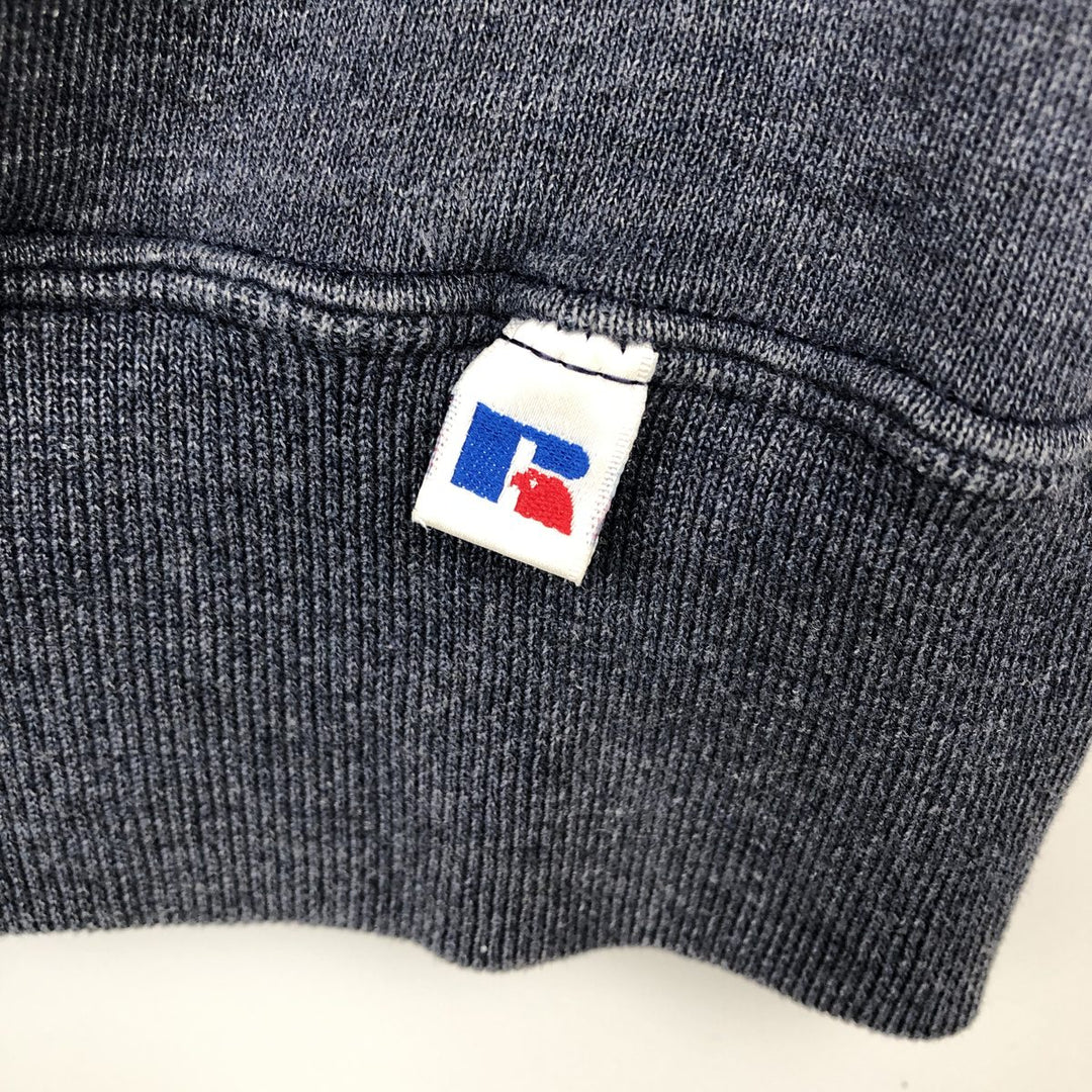 90'S Russell Athletic Plain Blank Sweatshirt, Men's Size XL (Equivalent), Vintage polyester Charcoal Vintage Second Hand